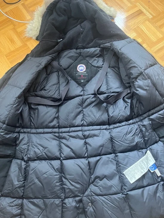 Canada Goose Black Parka with Fur-Trim Hood - Picture 6 of 8